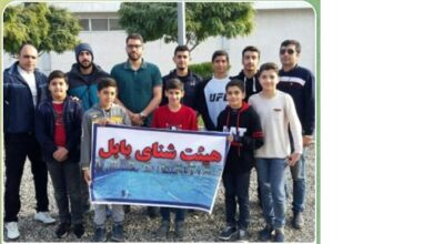 تیم شنای بابل در انتخابی مشهد